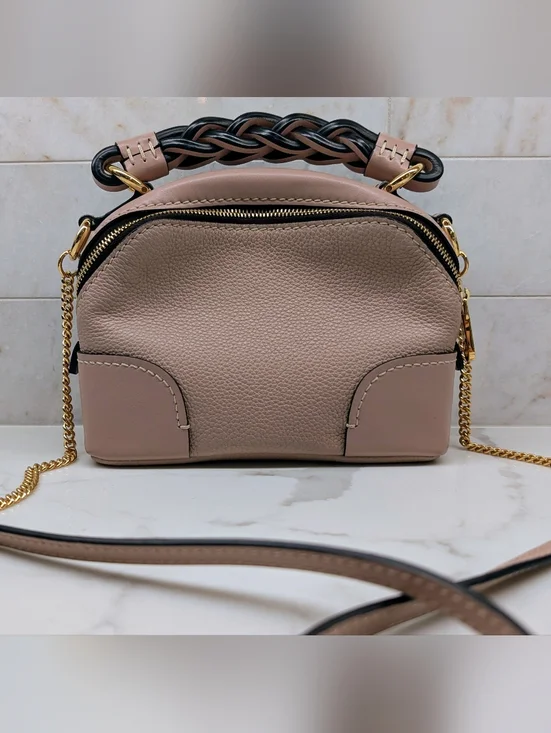 Chloe Mini Daria Leather Crossbody - Picture 2 of 8